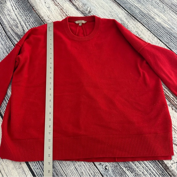 Athleta Wool/Cashmere Red Oversized Sweater - Picture 9 of 9